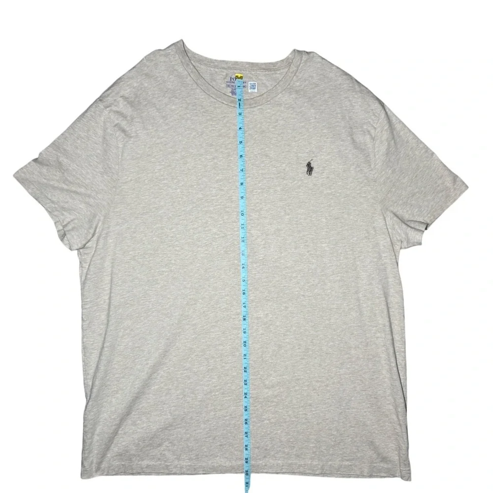 Ralph Lauren Classic Fit T-Shirt Mens XXL Oatmeal Heather Beige Cotton Tee